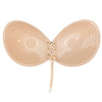 BYE-BRA - BH MED KLISTER, INTERLACET BEIGE Skål C