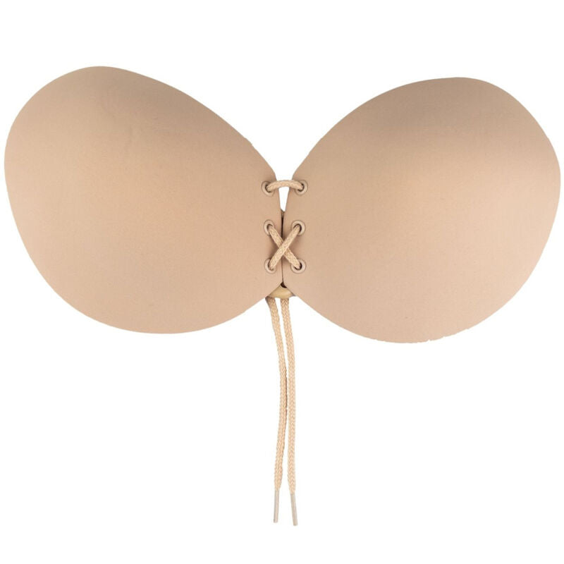 BYE-BRA - BH MED KLISTER, INTERLACET BEIGE Skål C