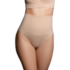 BYE-BRA - THONG-STIL SØMLØS BÆLTE BEIGE STØRRELSE S