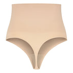 BYE-BRA - THONG-STIL SØMLØS BÆLTE BEIGE STØRRELSE XXL