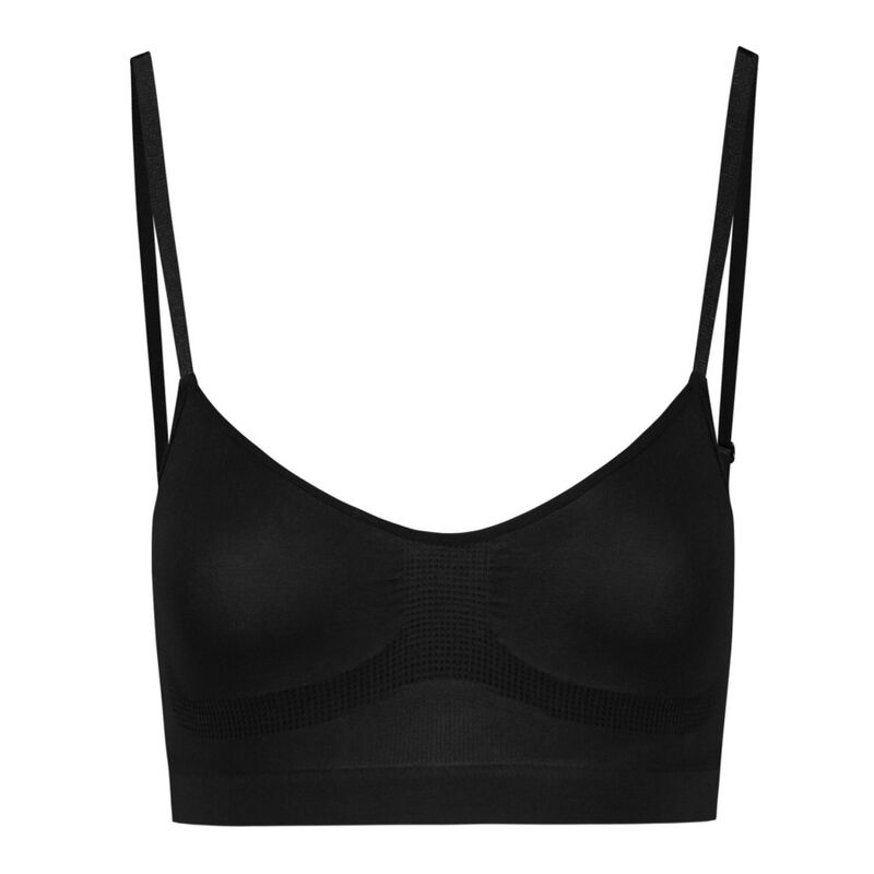 BYE-BRA - MEDIUM KONTROL-BH SØMLØS SORT STØRRELSE L