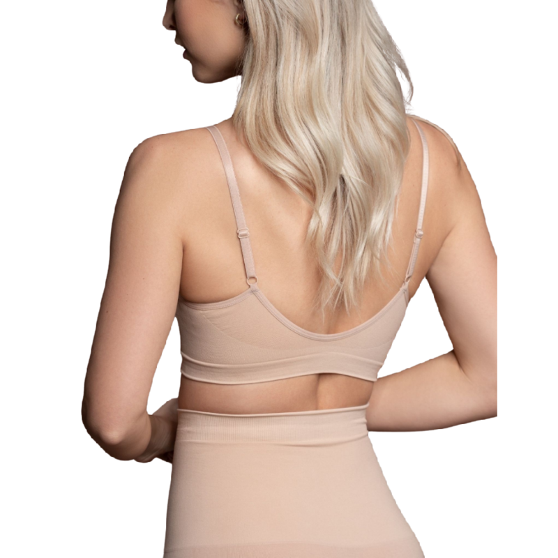 BYE-BRA - MEDIUM KONTROL-BH SØMLØS BEIGE STØRRELSE XL