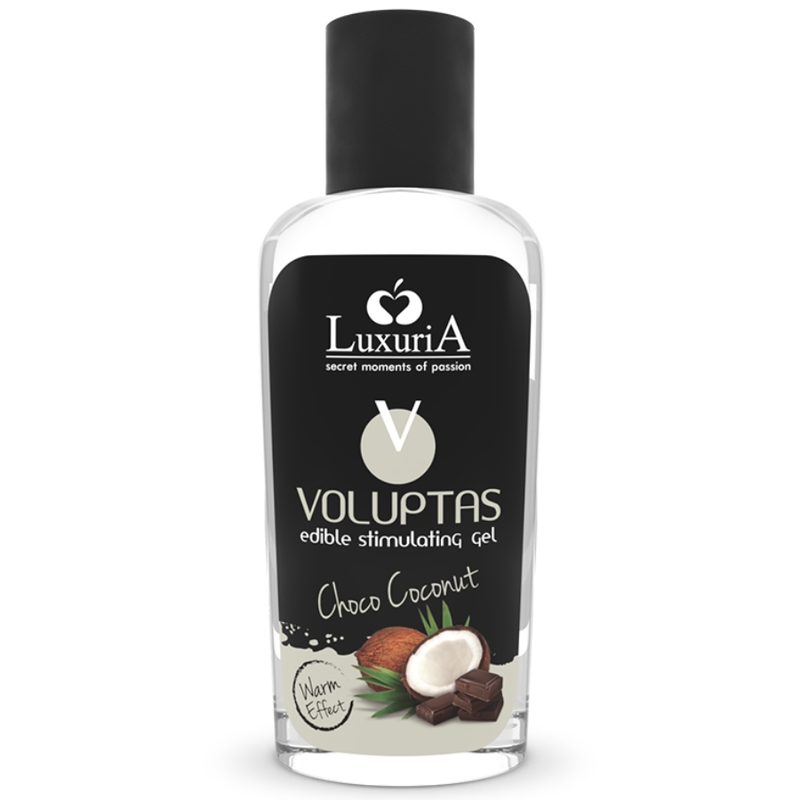 INTIMATELINE LUXURIA - VOLUPTAS SPISELIG MASSAGEGEL MED VARMENDE EFFEKT - KOKOS OG CREME 100 ML