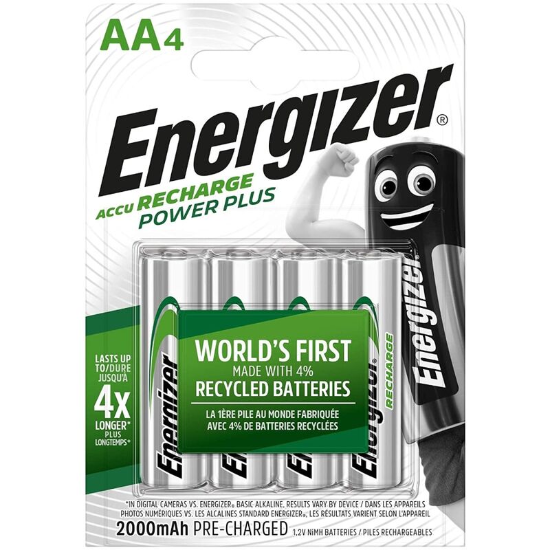 ENERGIZER - GENOPLADELIGE BATTERIER AA4 BLISTER 4