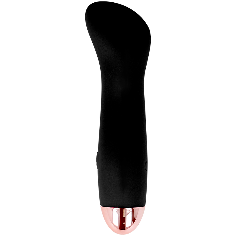 DOLCE VITA - GENOPLADELIG VIBRATOR ONE SORT 7 HASTIGHEDER
