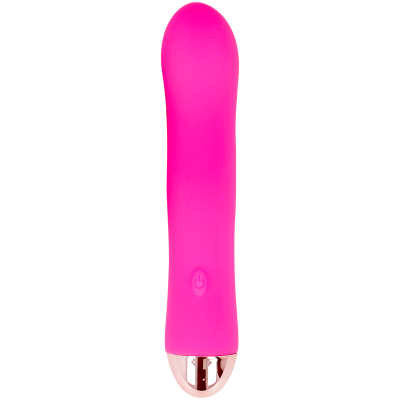 DOLCE VITA - GENOPLADELIG VIBRATOR MED TO LYSERADE 7 HASTIGHEDER