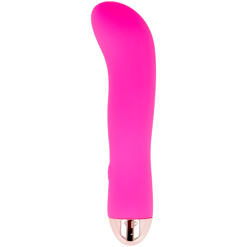 DOLCE VITA - GENOPLADELIG VIBRATOR MED TO LYSERADE 7 HASTIGHEDER