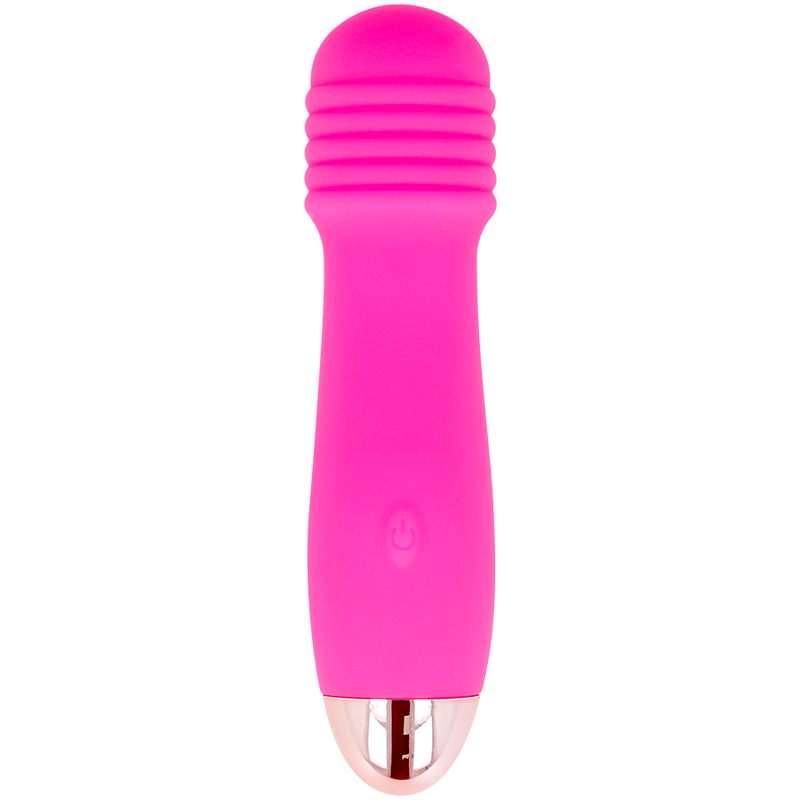 DOLCE VITA - GENOPLADELIG VIBRATOR MED TRE LYSE OG 7 HASTIGHEDER