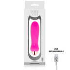 DOLCE VITA - GENOPLADELIG VIBRATOR FEM LYSERADE 7 HASTIGHEDER