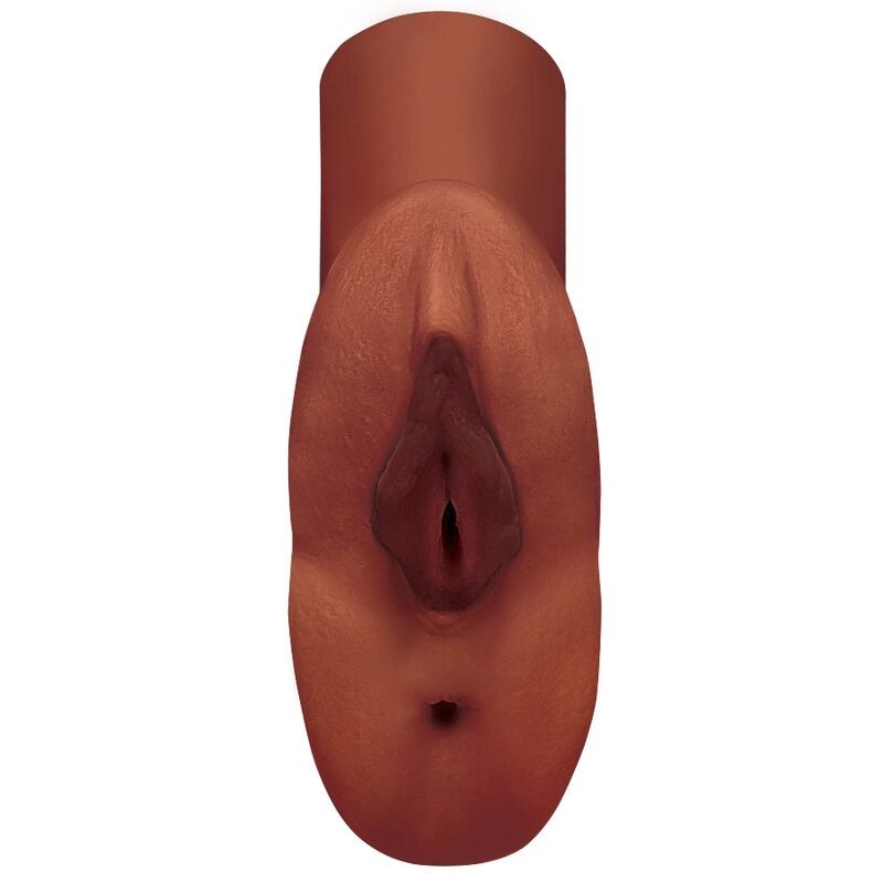 PDX PLUS - PERFEKT FISSE DOBBELT STROKER VAGINA OG ANUS MASTURBATOR BRUN