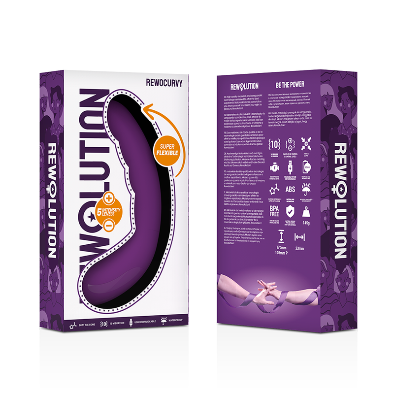 REWOLUTION - REWOCURVY GENOPLADELIG FLEKSIBEL VIBRATOR