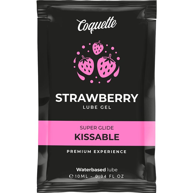 COQUETTE CHIC DESIRE - JORDBÆR VANDBASERET KYSSEGLIDEMIDDEL I LOMME 10 ML