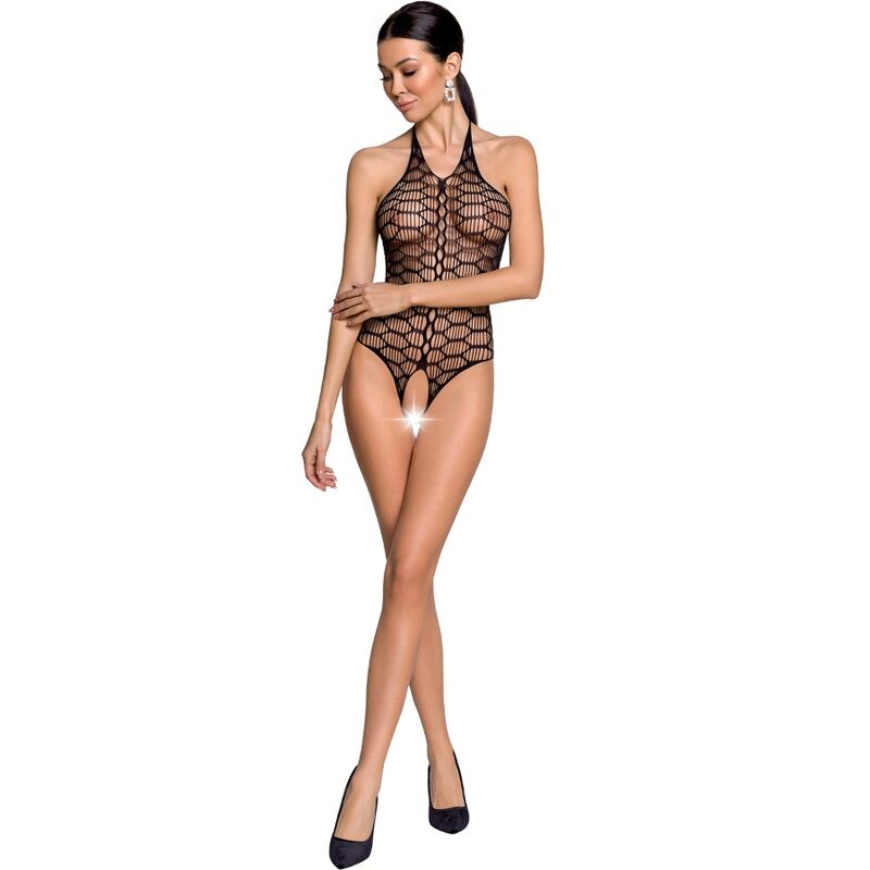 PASSION - KVINDE BS087 SORT BODYSTOCKING ÉN STØRRELSE