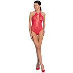 PASSION - KVINDE BS088 RØD BODYSTOCKING ÉN STØRRELSE