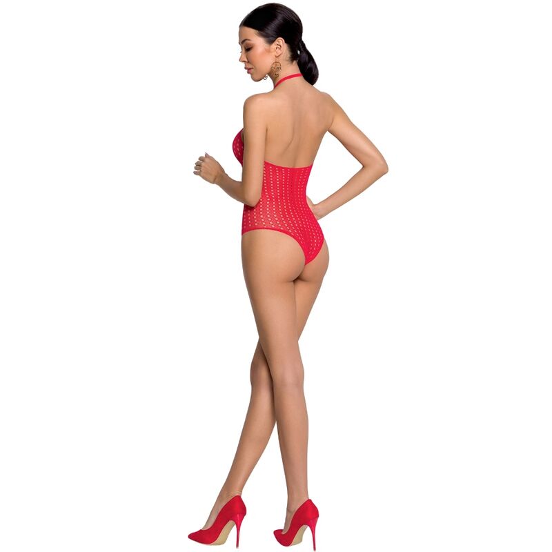 PASSION - KVINDE BS088 RØD BODYSTOCKING ÉN STØRRELSE