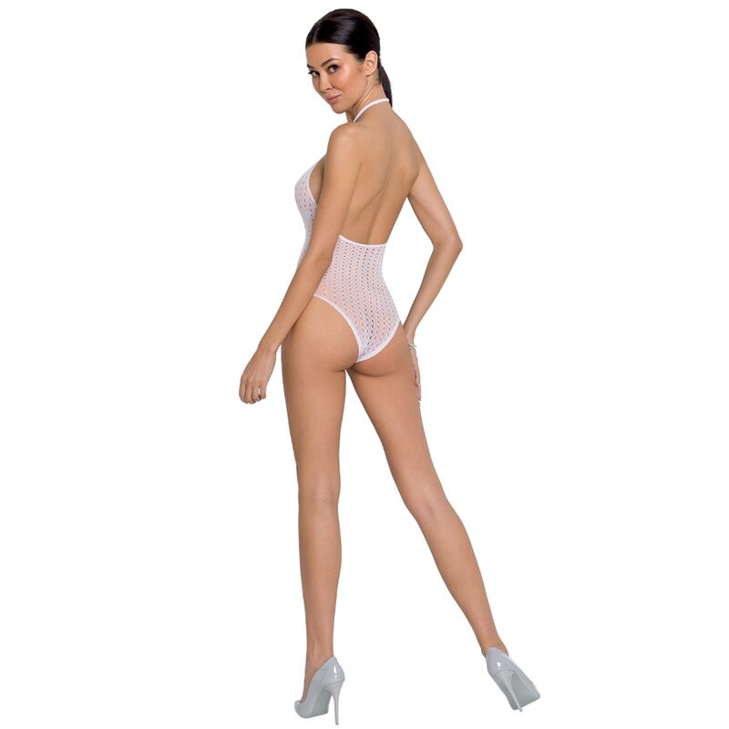 PASSION - KVINDE BS088 HVID BODYSTOCKING ÉN STØRRELSE