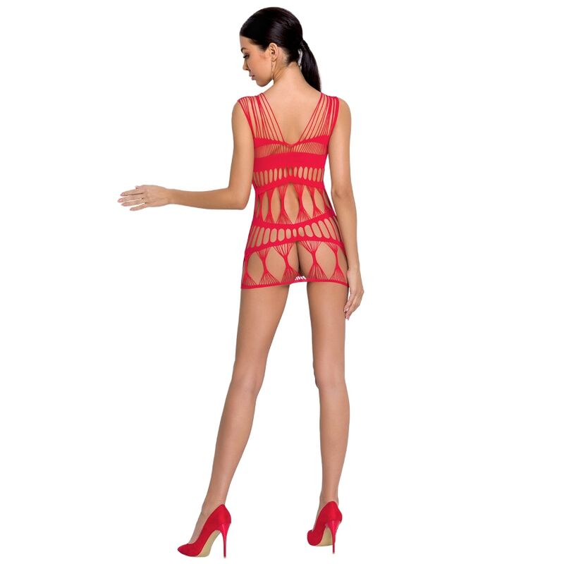 PASSION - KVINDE BS089 RØD BODYSTOCKING ÉN STØRRELSE