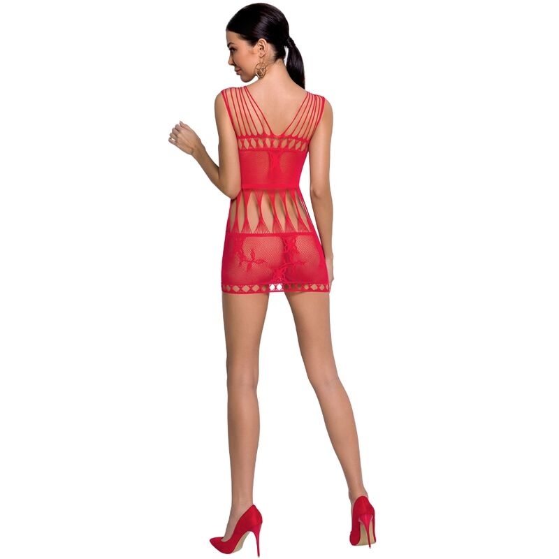 PASSION - KVINDE BS090 RØD BODYSTOCKING ÉN STØRRELSE