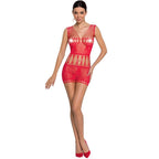 PASSION - KVINDE BS090 RØD BODYSTOCKING ÉN STØRRELSE