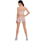 PASSION - KVINDE BS090 HVID BODYSTOCKING ÉN STØRRELSE