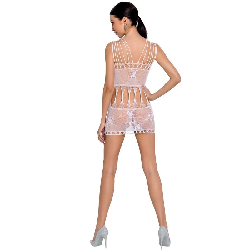 PASSION - KVINDE BS090 HVID BODYSTOCKING ÉN STØRRELSE