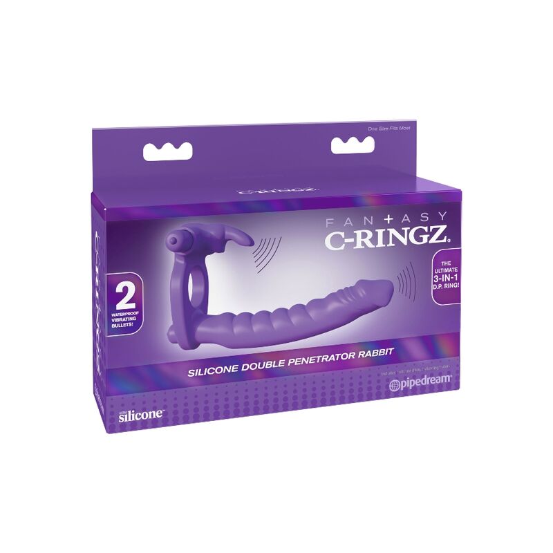 FANTASY C-RINGZ - SILIKONE DOBBELTVIBRATOR KANIN