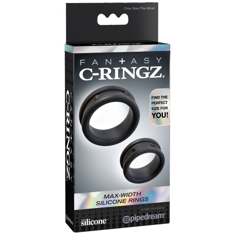 FANTASY C-RINGZ - MAKSIMAL/BREDDE SILIKONERINGE