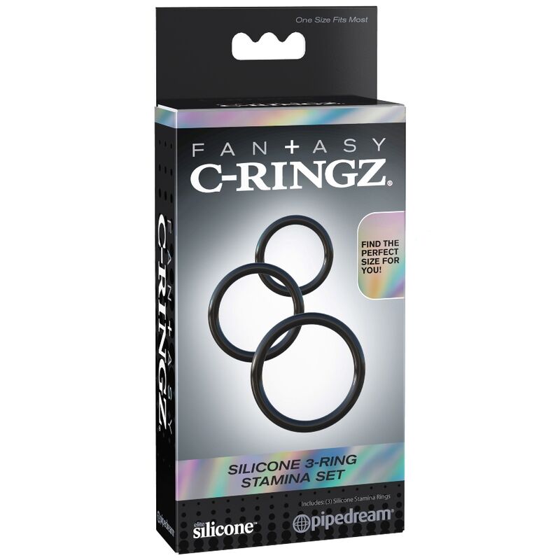 FANTASY C-RINGZ - SILIKONE 3 RINGE STAMINA SÆT