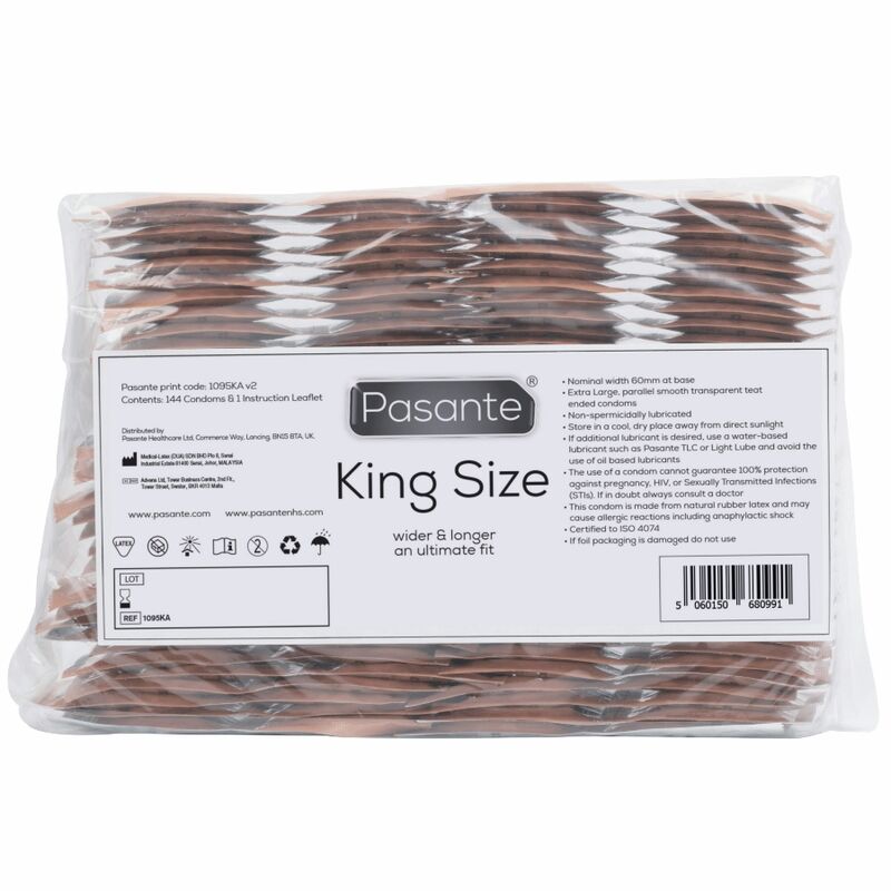PASANTE - KONDOMER KING SIZE POSE 144 ENHEDER