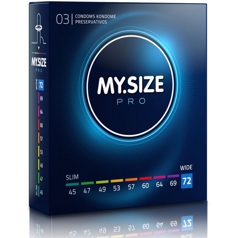 MY SIZE - PRO KONDOMER 72 MM 3 ENHEDER