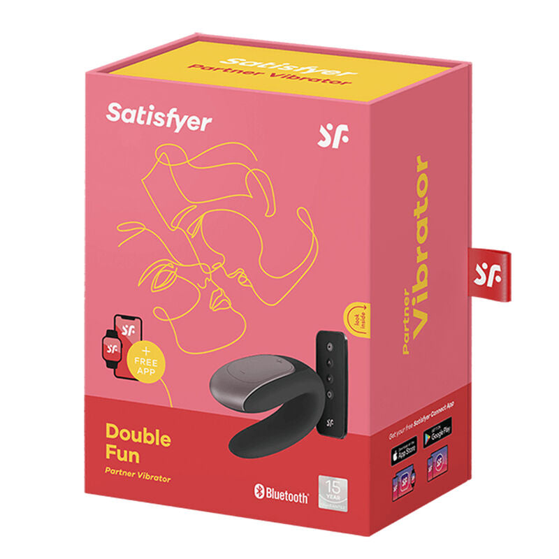 SATISFYER - DOUBLE SJOV PARTNER VIBRATOR SORT