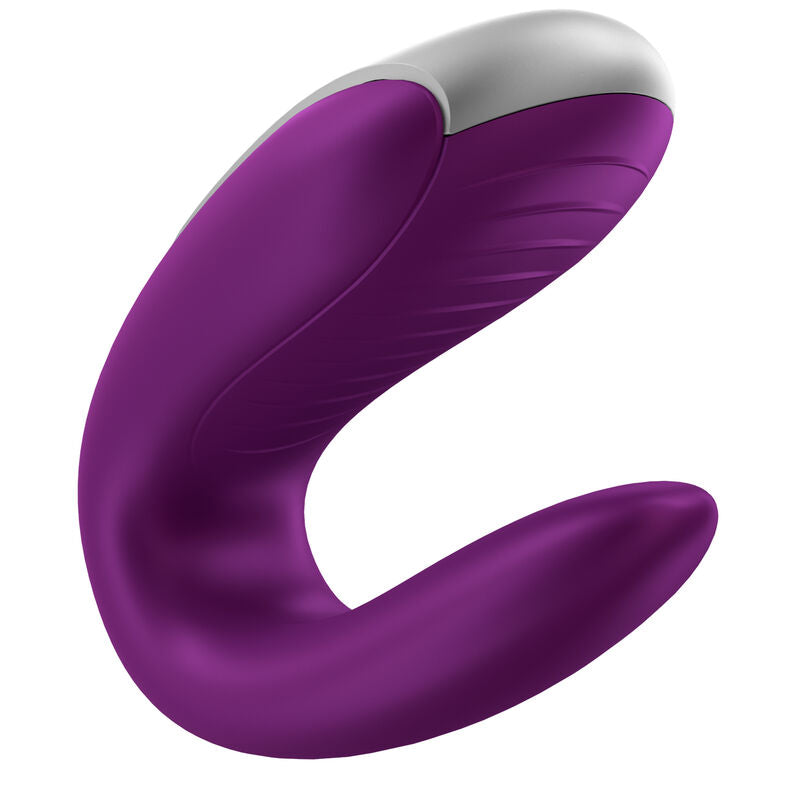 SATISFYER - DOUBLE SJOV PARTNER VIBRATOR LILLA