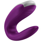 SATISFYER - DOUBLE SJOV PARTNER VIBRATOR LILLA