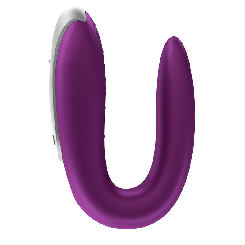 SATISFYER - DOUBLE SJOV PARTNER VIBRATOR LILLA