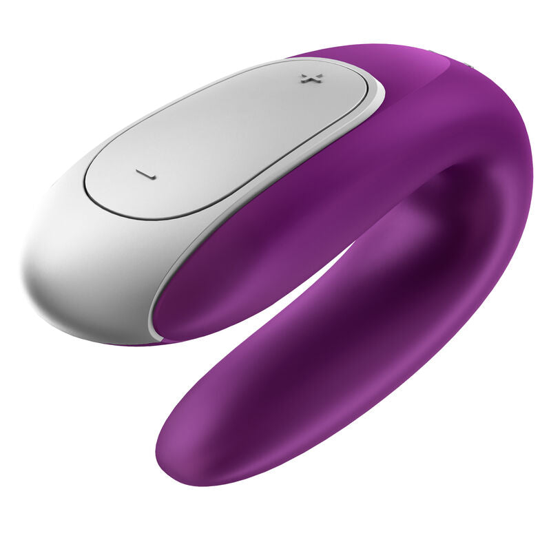 SATISFYER - DOUBLE SJOV PARTNER VIBRATOR LILLA