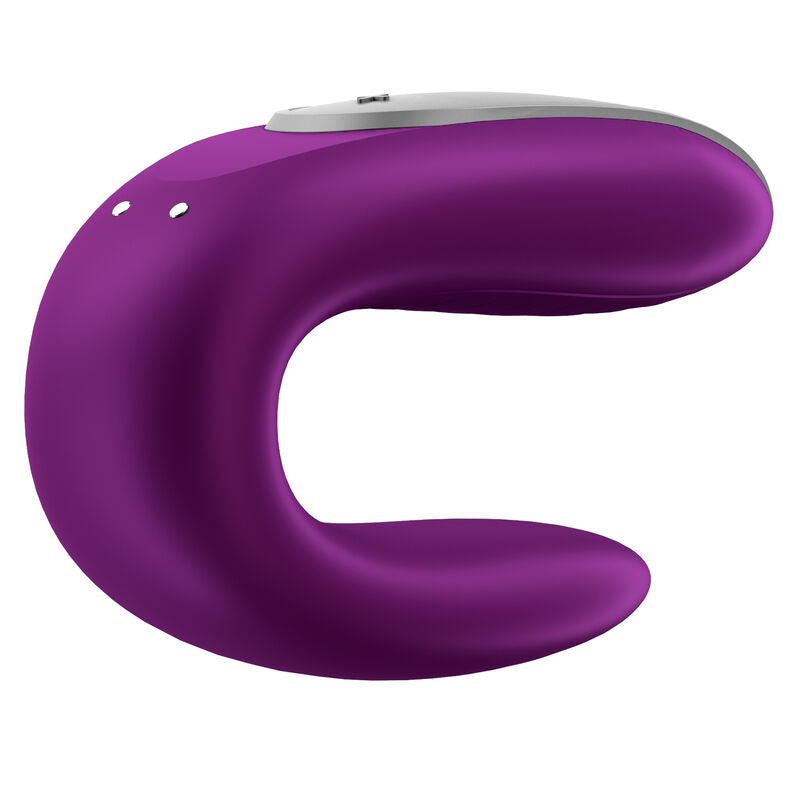 SATISFYER - DOUBLE SJOV PARTNER VIBRATOR LILLA