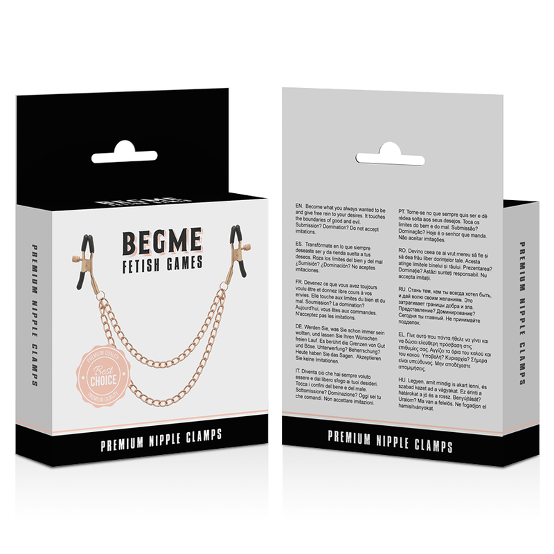 BEGME - SORT UDGAVE PREMIUM BRYSTVORTEKLEMMER