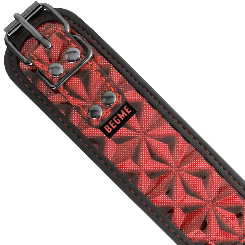BEGME - RED EDITION PREMIUM VEGANSK LÆDERHALSVÆRK MED NEOPRENFOR
