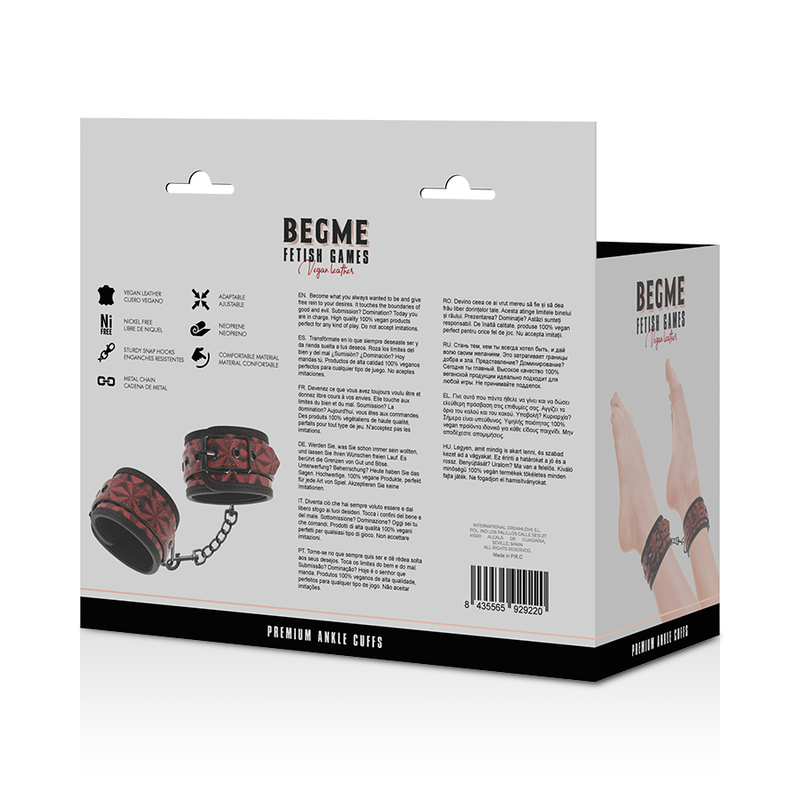 BEGME - RED EDITION PREMIUM ANKELMANCHETTER MED NEOPRENFOR