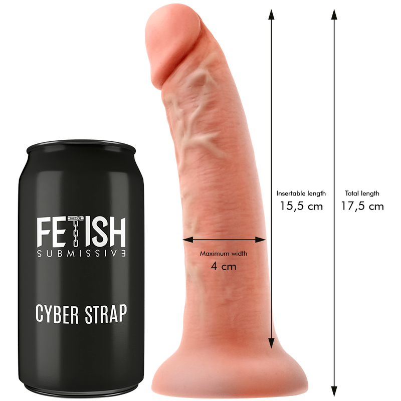 FETISH UNDERSODIG CYBER STRAP - SELE MED FJERNBETJENING DILDO WATCHME'S TEKNOLOGI