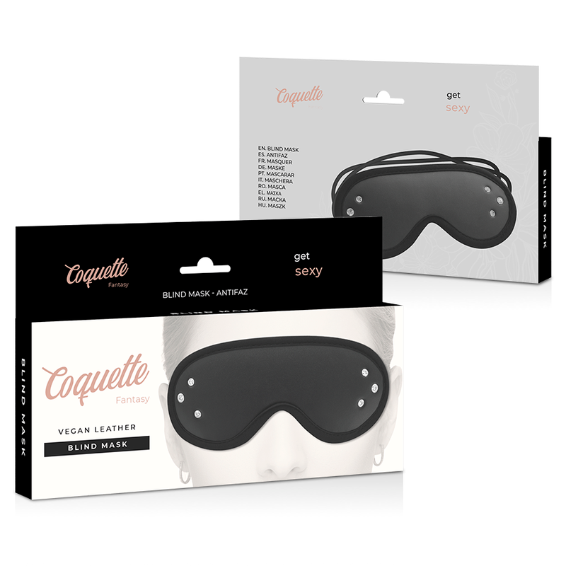 COQUETTE CHIC DESIRE - FANTASY VEGANSK LÆDERBLIMMASKE MED NEOPRENFOR