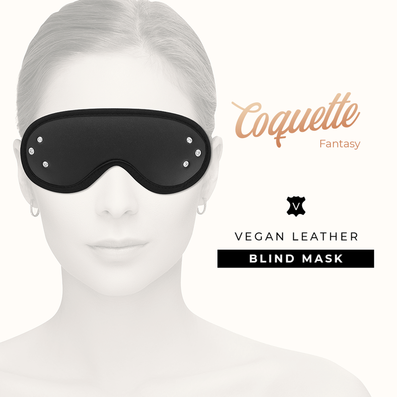 COQUETTE CHIC DESIRE - FANTASY VEGANSK LÆDERBLIMMASKE MED NEOPRENFOR