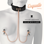 COQUETTE CHIC DESIRE - FANTASY NIPPLE CLAMP HALSKÆDE MED NEOPRENFOR