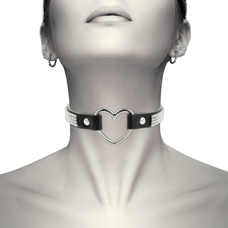 COQUETTE CHIC DESIRE - VEGANSK LÆDERCHOKER MED HJERTE