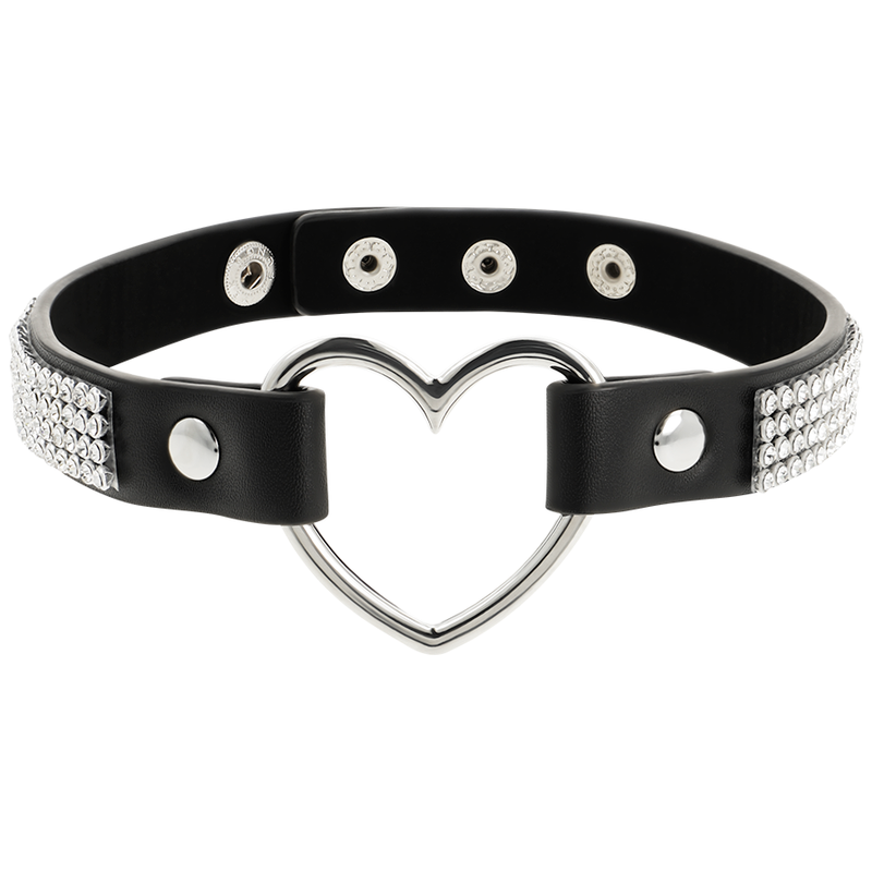 COQUETTE CHIC DESIRE - VEGANSK LÆDERCHOKER MED HJERTE
