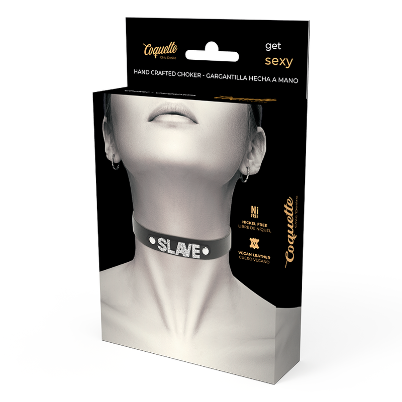 COQUETTE CHIC DESIRE - SLAVE VEGANSK LÆDERCHOKER