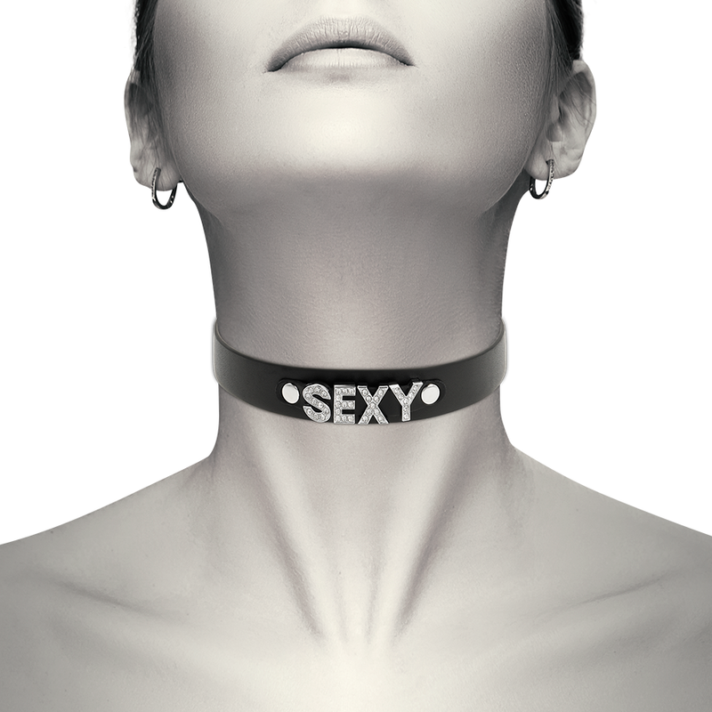 COQUETTE CHIC DESIRE - SEXY VEGANSK LÆDERCHOKER