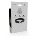COQUETTE CHIC DESIRE - DOBBELT RING VEGANSK LÆDERCHOKER