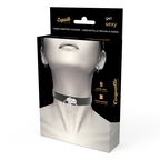 COQUETTE CHIC DESIRE - DOBBELT RING VEGANSK LÆDERCHOKER