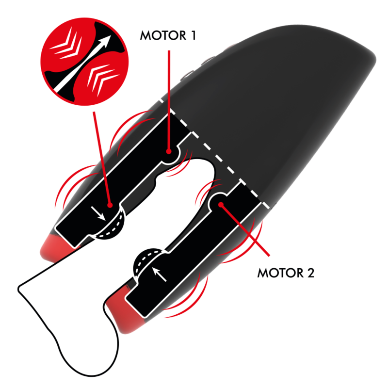 JAMYJOB - NOVAX MASTURBATOR MED VIBRATION OG KOMPRESSION